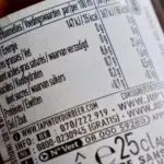 Alcohol-free beer label showing calories