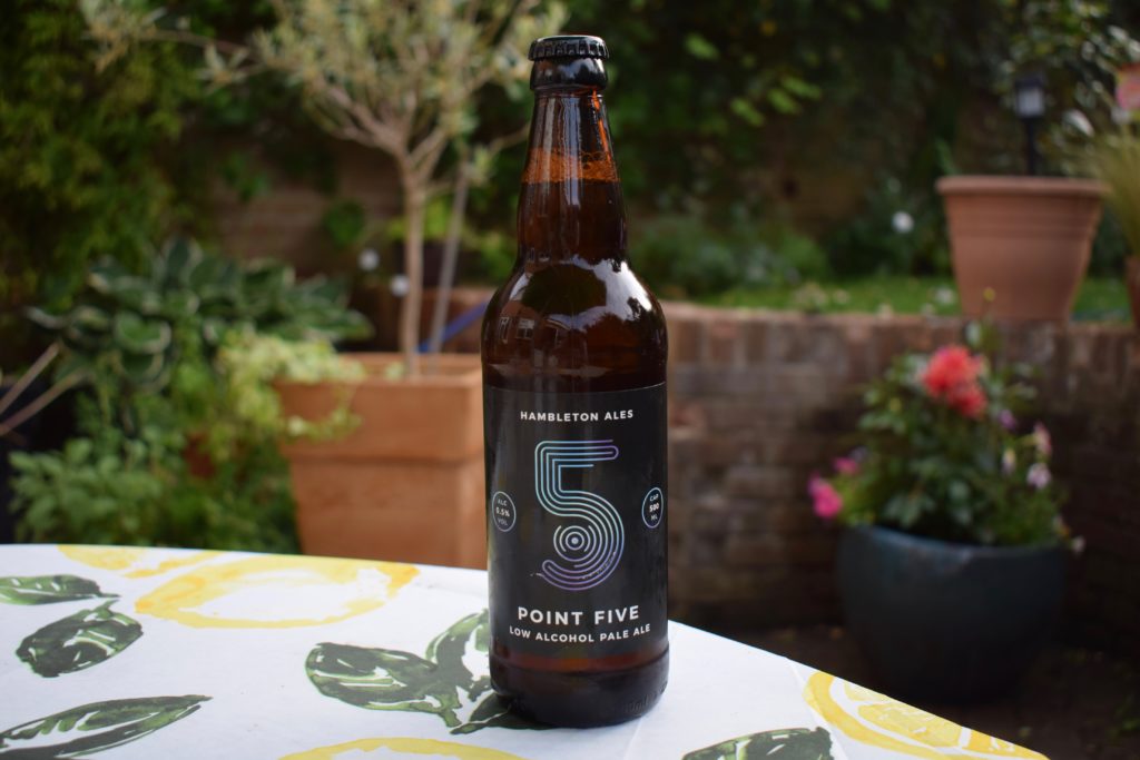Bottle of Hambleton Ales Point 5 alcohol-free beer