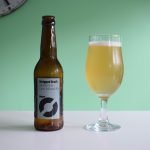 Nogne Stripped Craft non-alcoholic beer bottle and glass